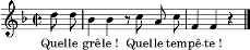 mélodie #quelle_grele_quelle_tempete