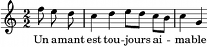 mélodie #un_amant_est_toujours_aimable