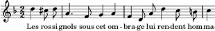 mélodie #les_rossignols_sous_cet_ombrage