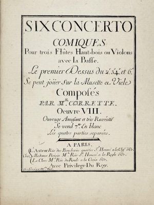 M. Corrette, 6 concerto comiques [n°114]