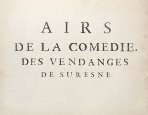 Gillier, airs des Vendanges de Suresnes [n°540]