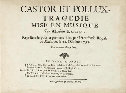 Rameau, Castor et Pollux [n°743]